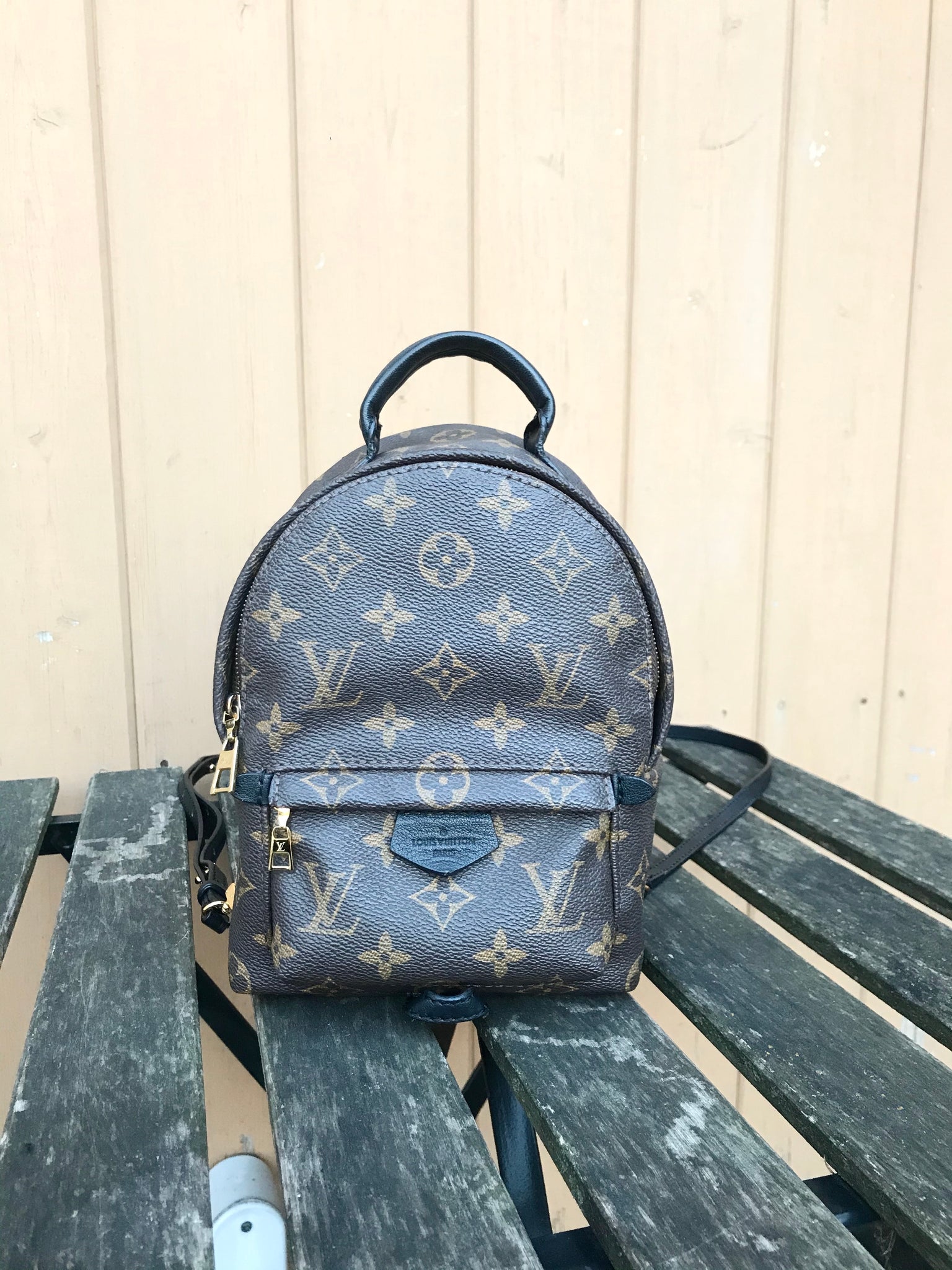 Balo Nữ Louis Vuitton Palm Springs Mini Backpack Blue M46207  LUXITY